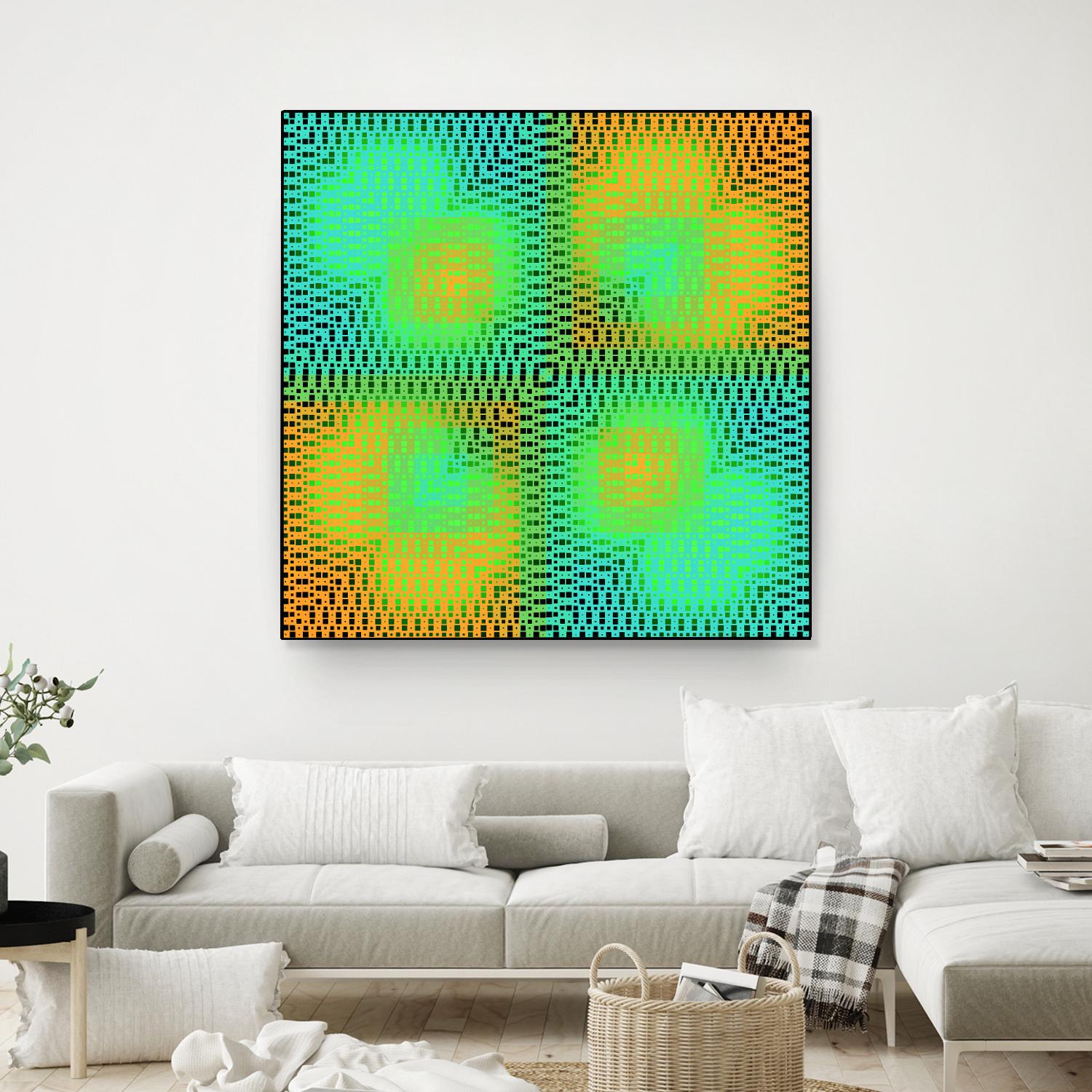 Pi_Dot_Pi_4_2-2_30 by Xosé Salgado on GIANT ART - yellow abstract