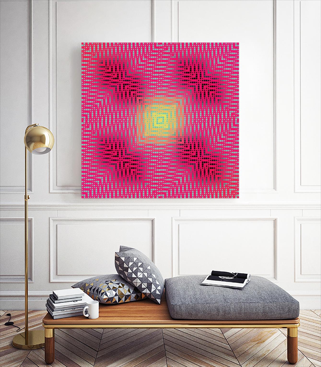 Pi_Dot_Pi_4_2-3_4 by Xosé Salgado on GIANT ART - pink digital vibration