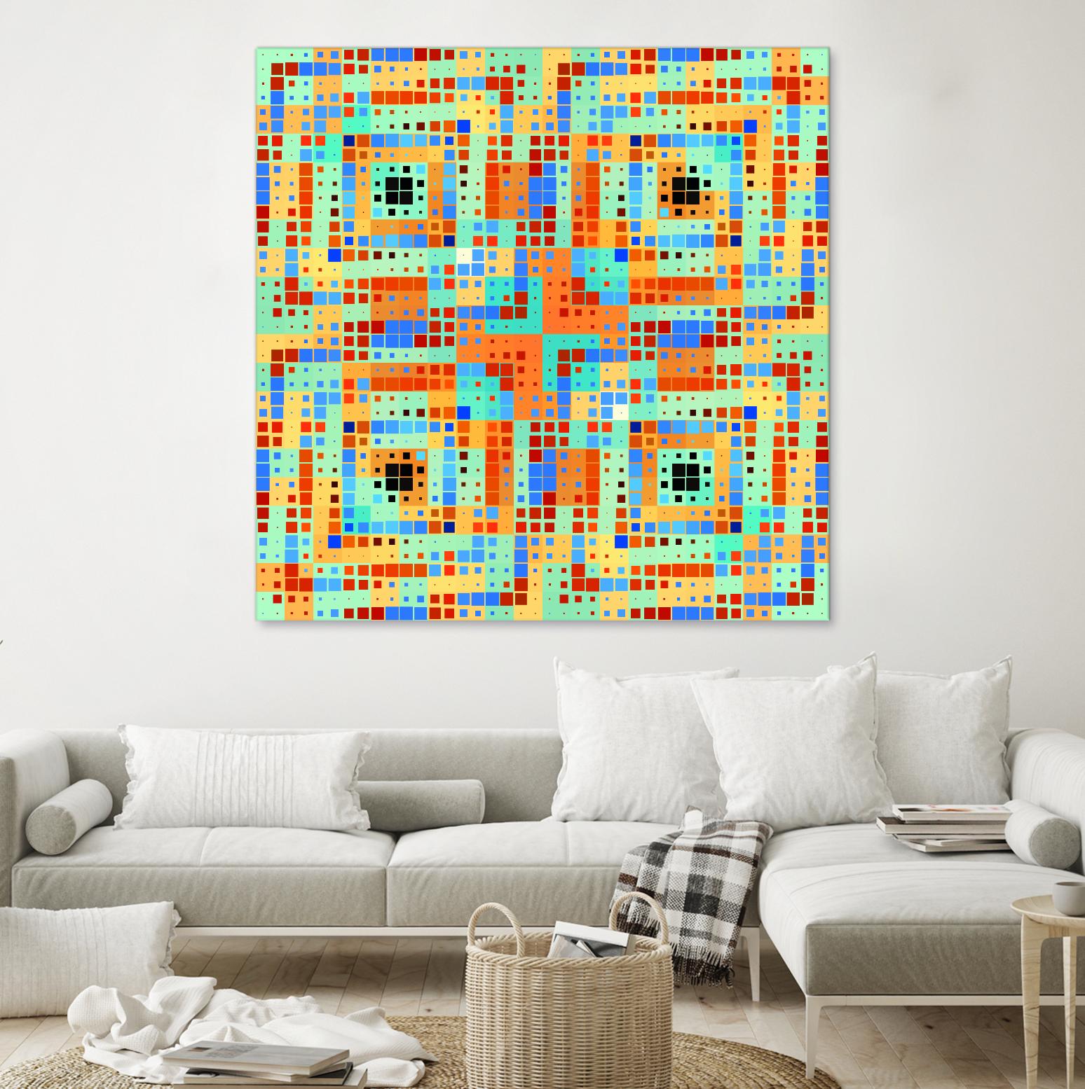 Pi_Dot_Pi_4_1_1 by Xosé Salgado on GIANT ART - orange abstract