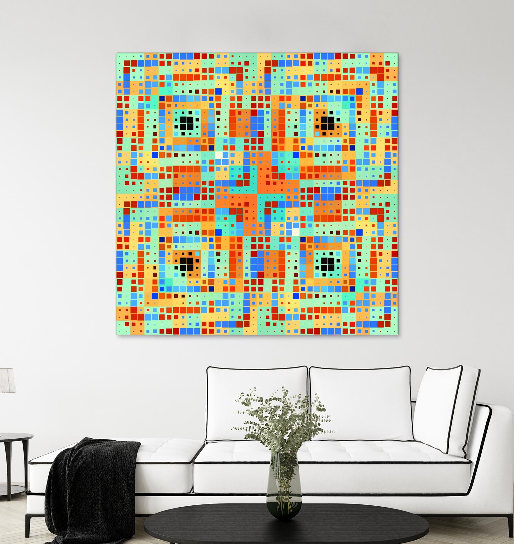 Pi_Dot_Pi_4_1_1 by Xosé Salgado on GIANT ART - orange abstract