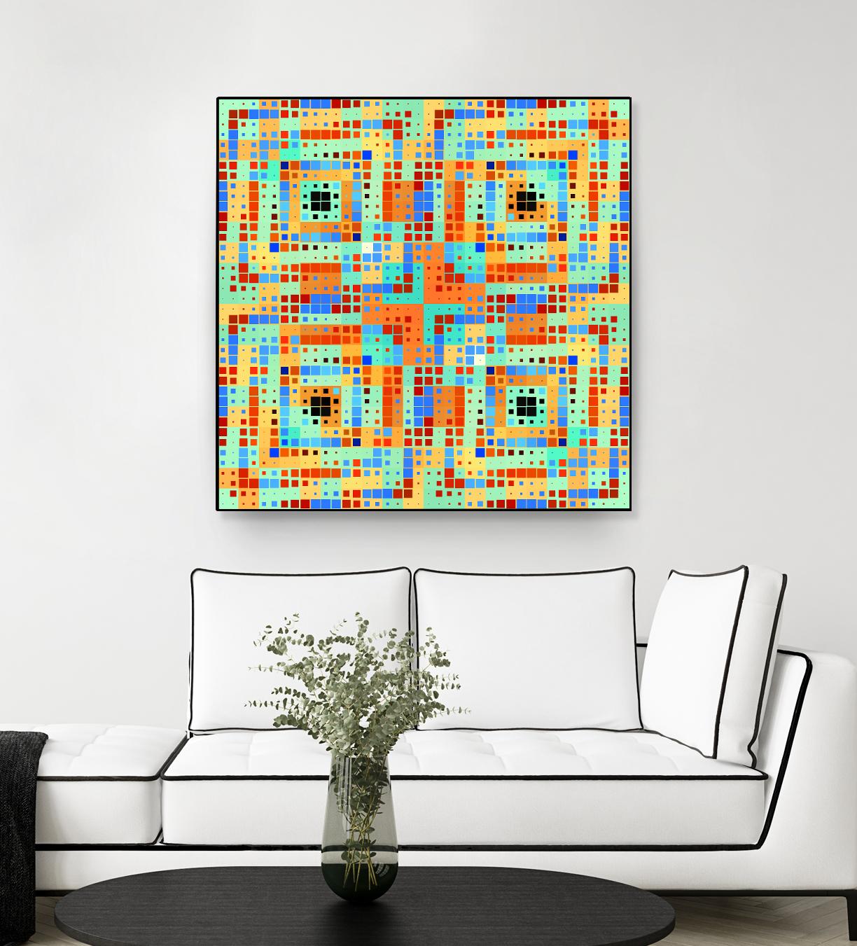 Pi_Dot_Pi_4_1_1 by Xosé Salgado on GIANT ART - orange abstract