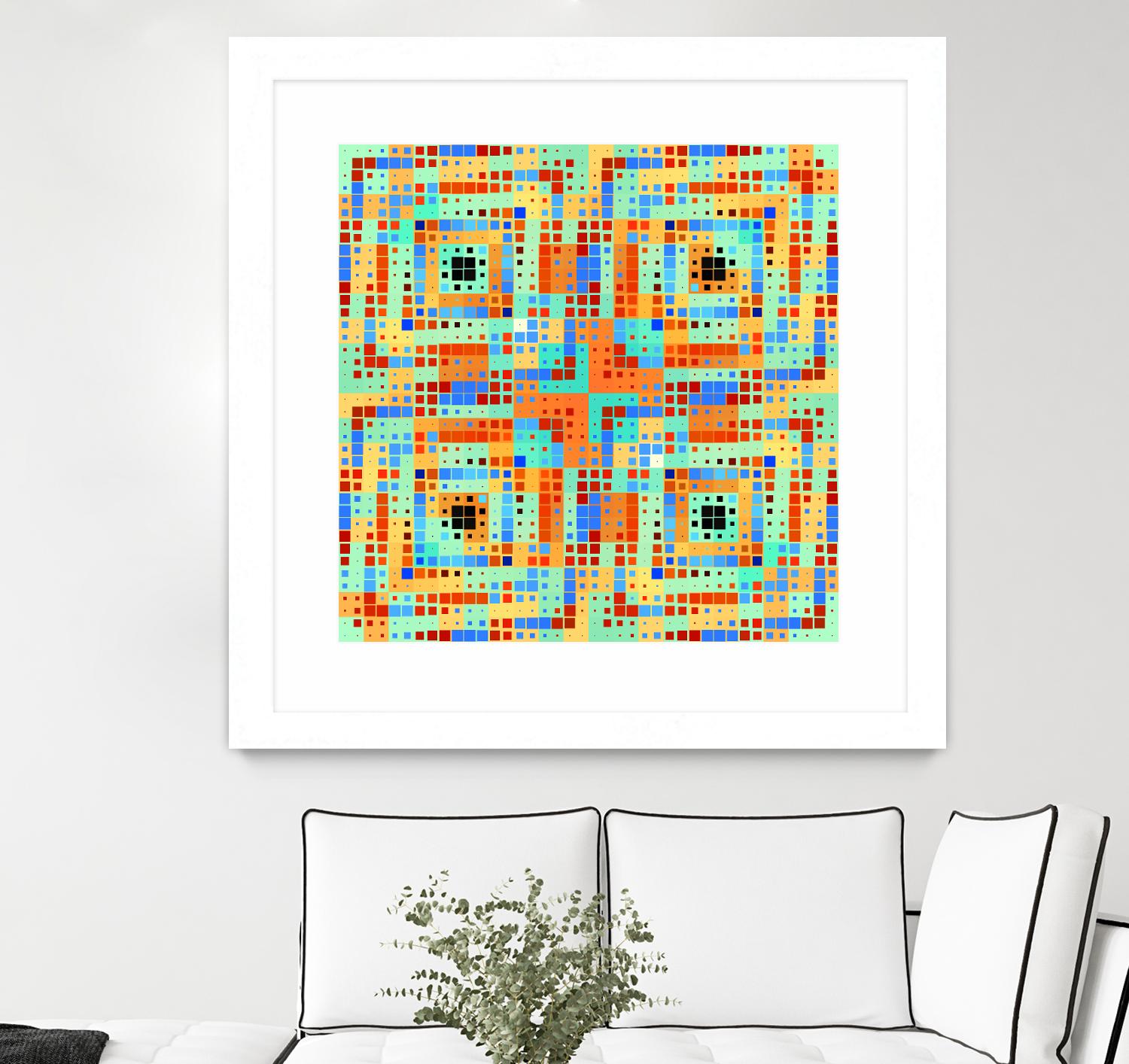 Pi_Dot_Pi_4_1_1 by Xosé Salgado on GIANT ART - orange abstract