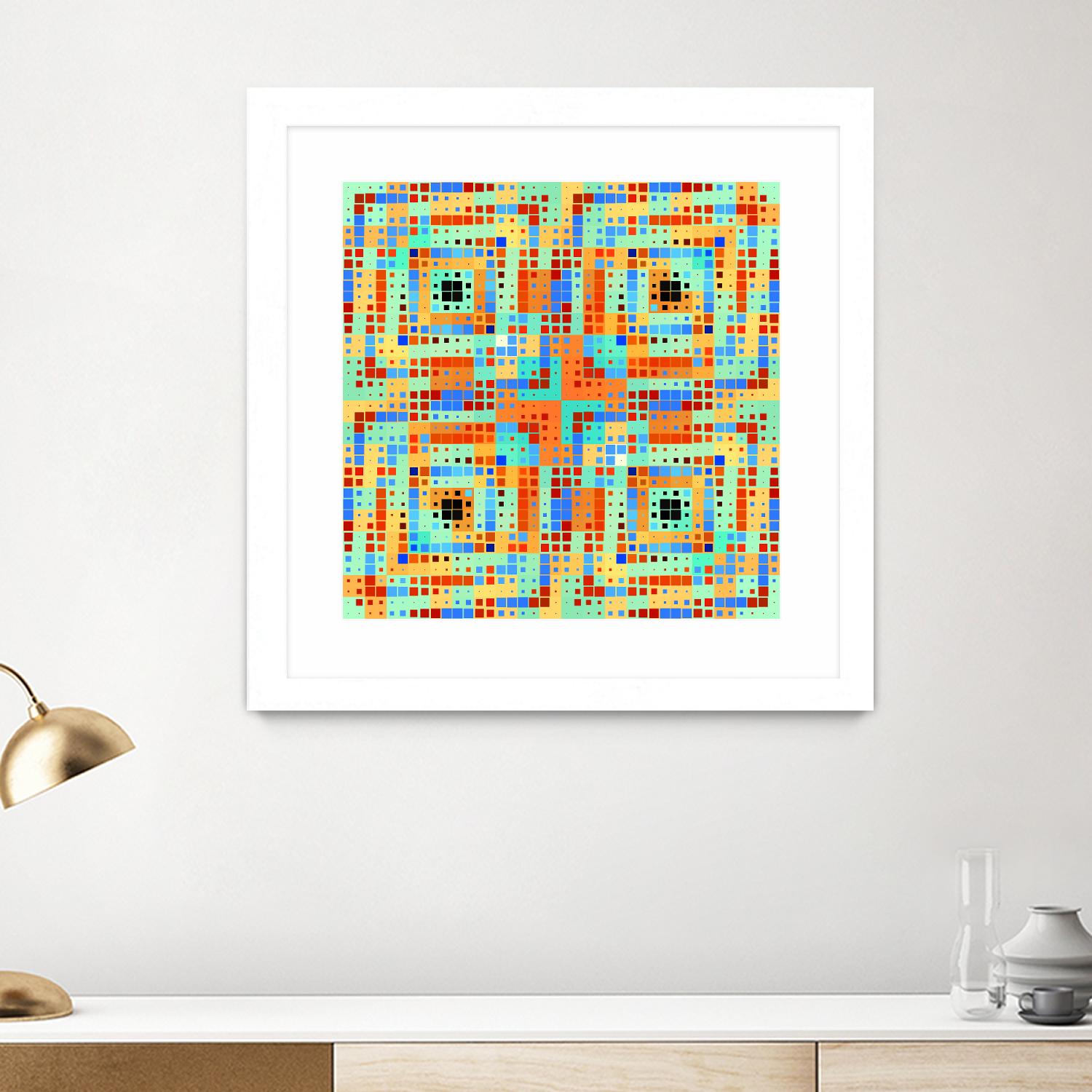 Pi_Dot_Pi_4_1_1 by Xosé Salgado on GIANT ART - orange abstract