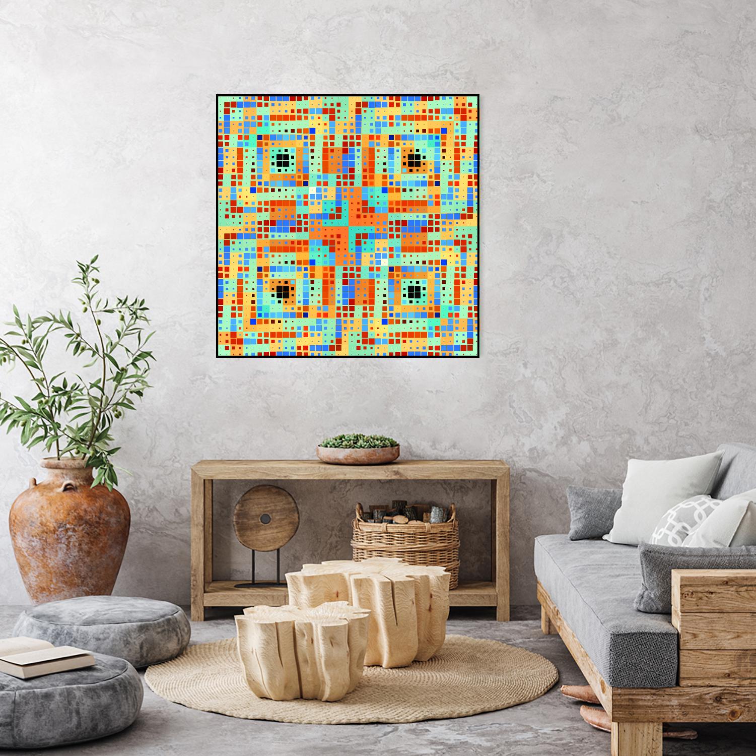 Pi_Dot_Pi_4_1_1 by Xosé Salgado on GIANT ART - orange abstract