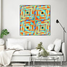 Pi_Dot_Pi_4_1_1 by Xosé Salgado on GIANT ART - orange abstract