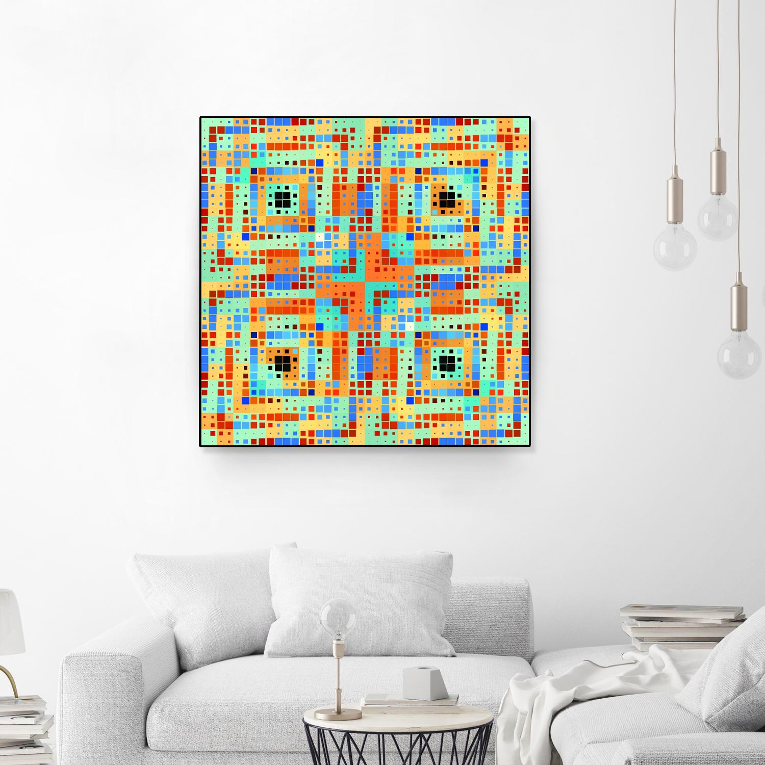 Pi_Dot_Pi_4_1_1 by Xosé Salgado on GIANT ART - orange abstract