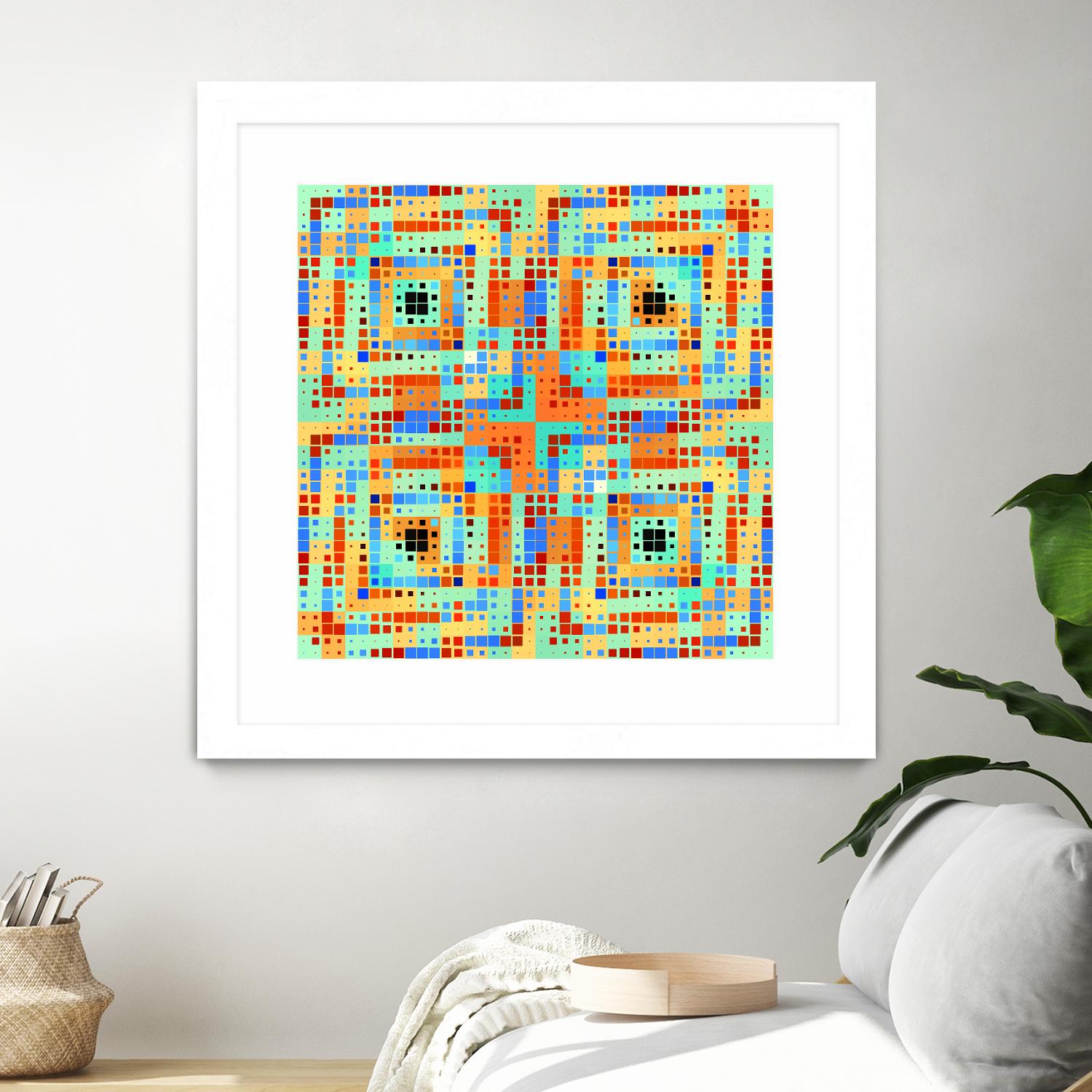 Pi_Dot_Pi_4_1_1 by Xosé Salgado on GIANT ART - orange abstract