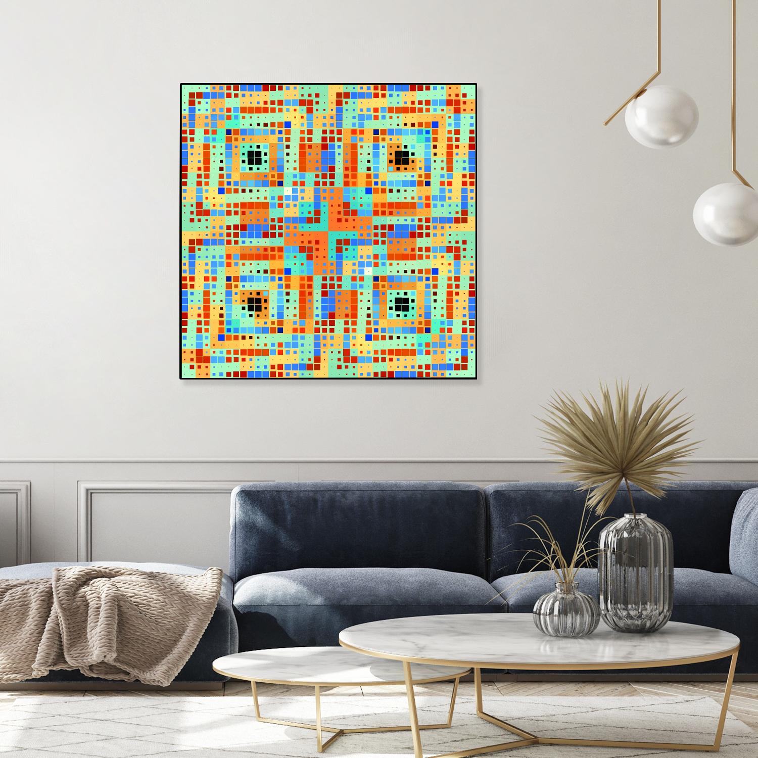 Pi_Dot_Pi_4_1_1 by Xosé Salgado on GIANT ART - orange abstract