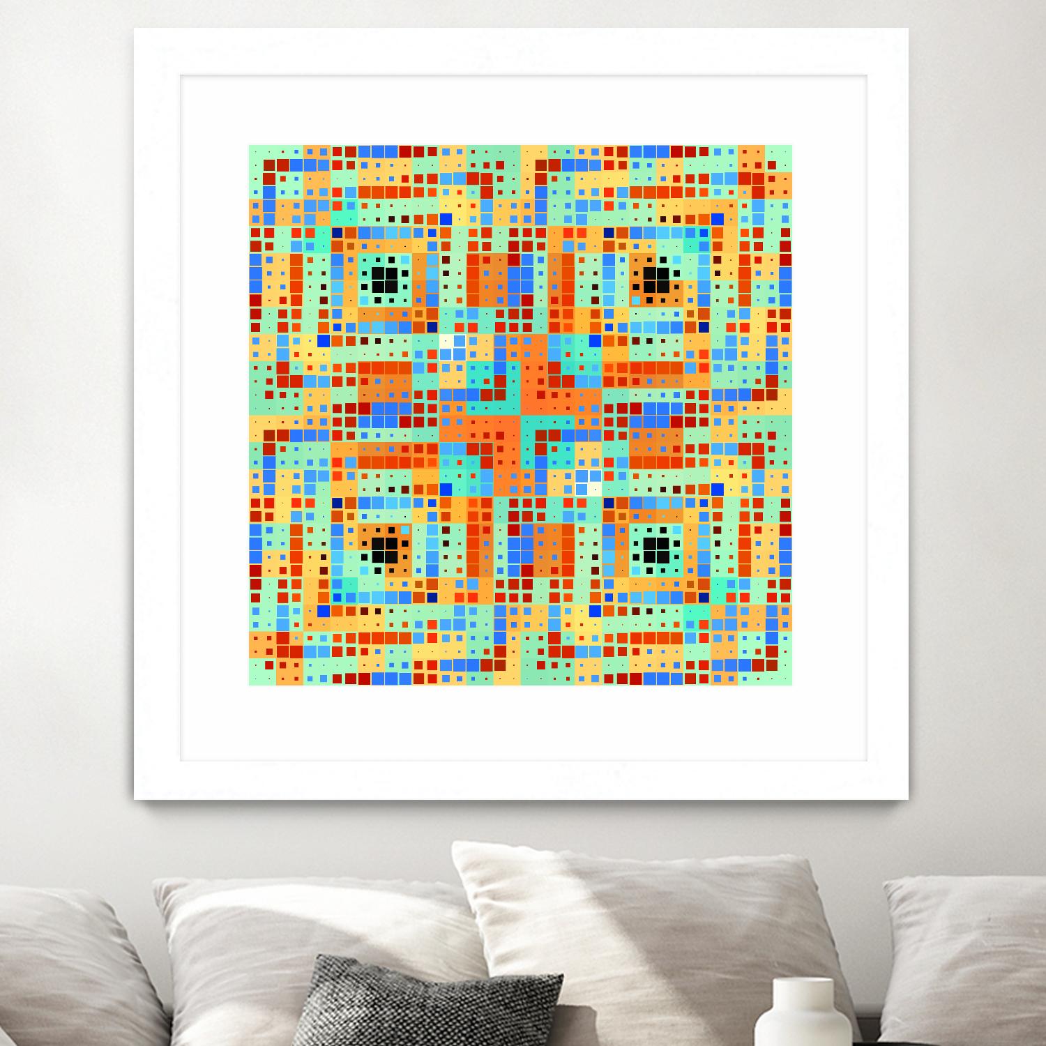 Pi_Dot_Pi_4_1_1 by Xosé Salgado on GIANT ART - orange abstract