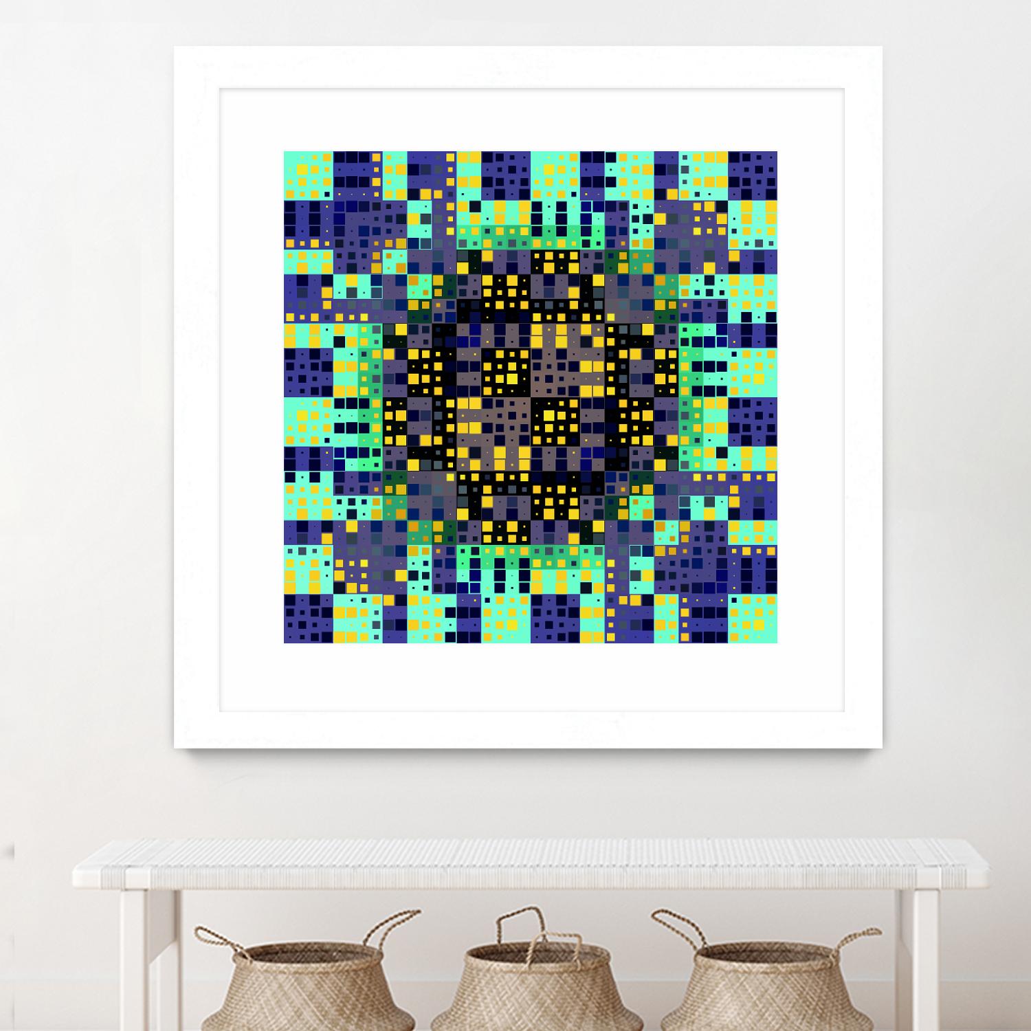 Pi_Dot_Pi_4_1_8 by Xosé Salgado on GIANT ART - yellow abstract
