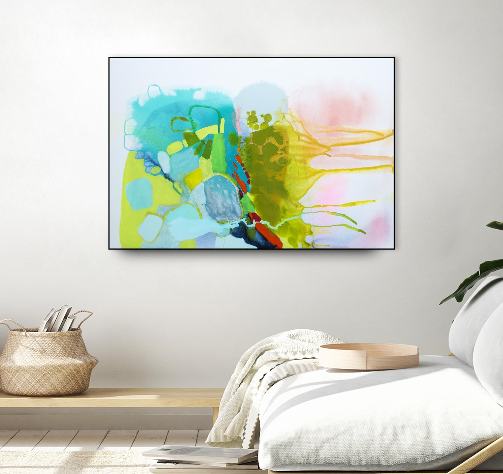 Find me comfort by Claire Desjardins on GIANT ART - yellow abstract