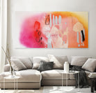 Intuition by Claire Desjardins on GIANT ART - orange abstract transparency