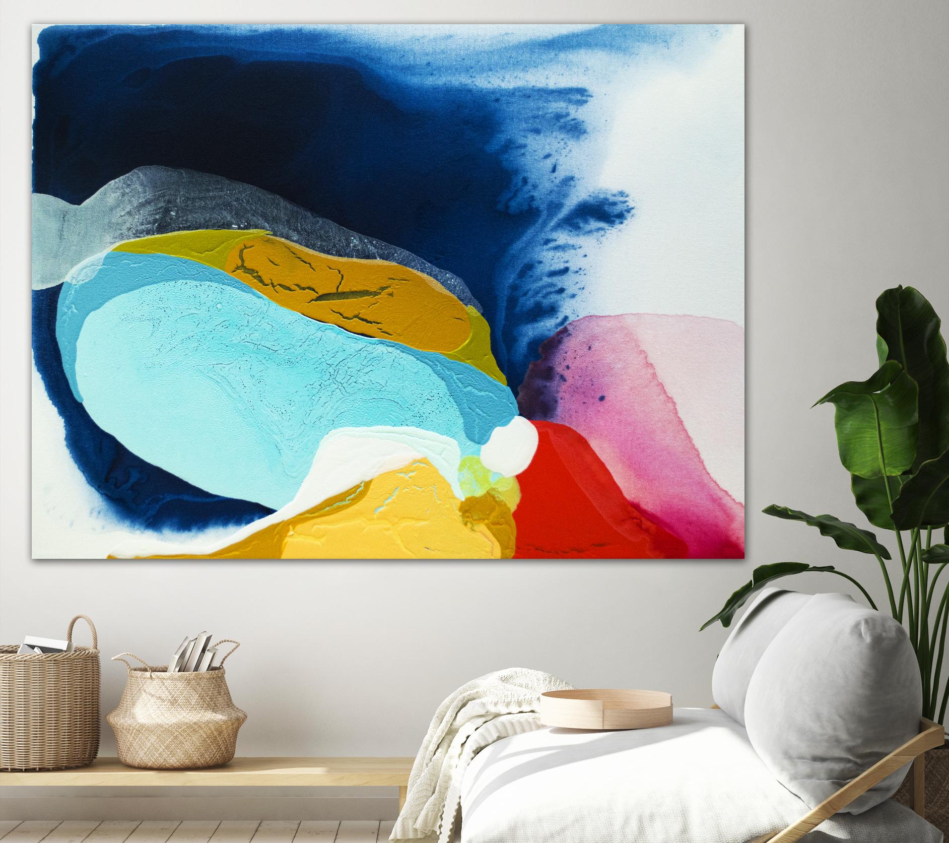 Maya IV by Claire Desjardins on GIANT ART - red abstract transparence