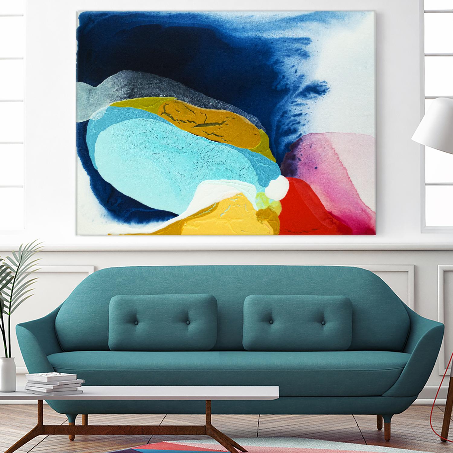 Maya IV by Claire Desjardins on GIANT ART - red abstract transparence