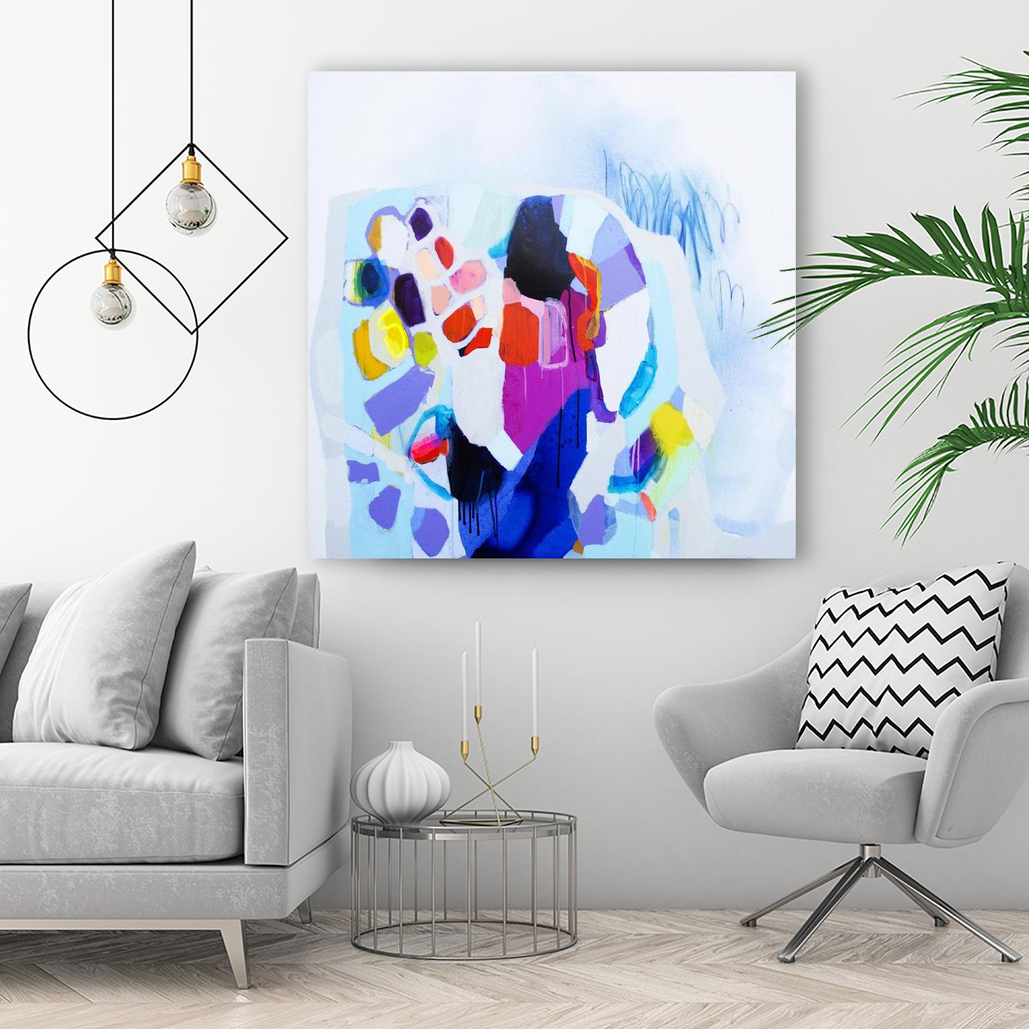 Now that we are we all friends by Claire Desjardins on GIANT ART - pink abstract