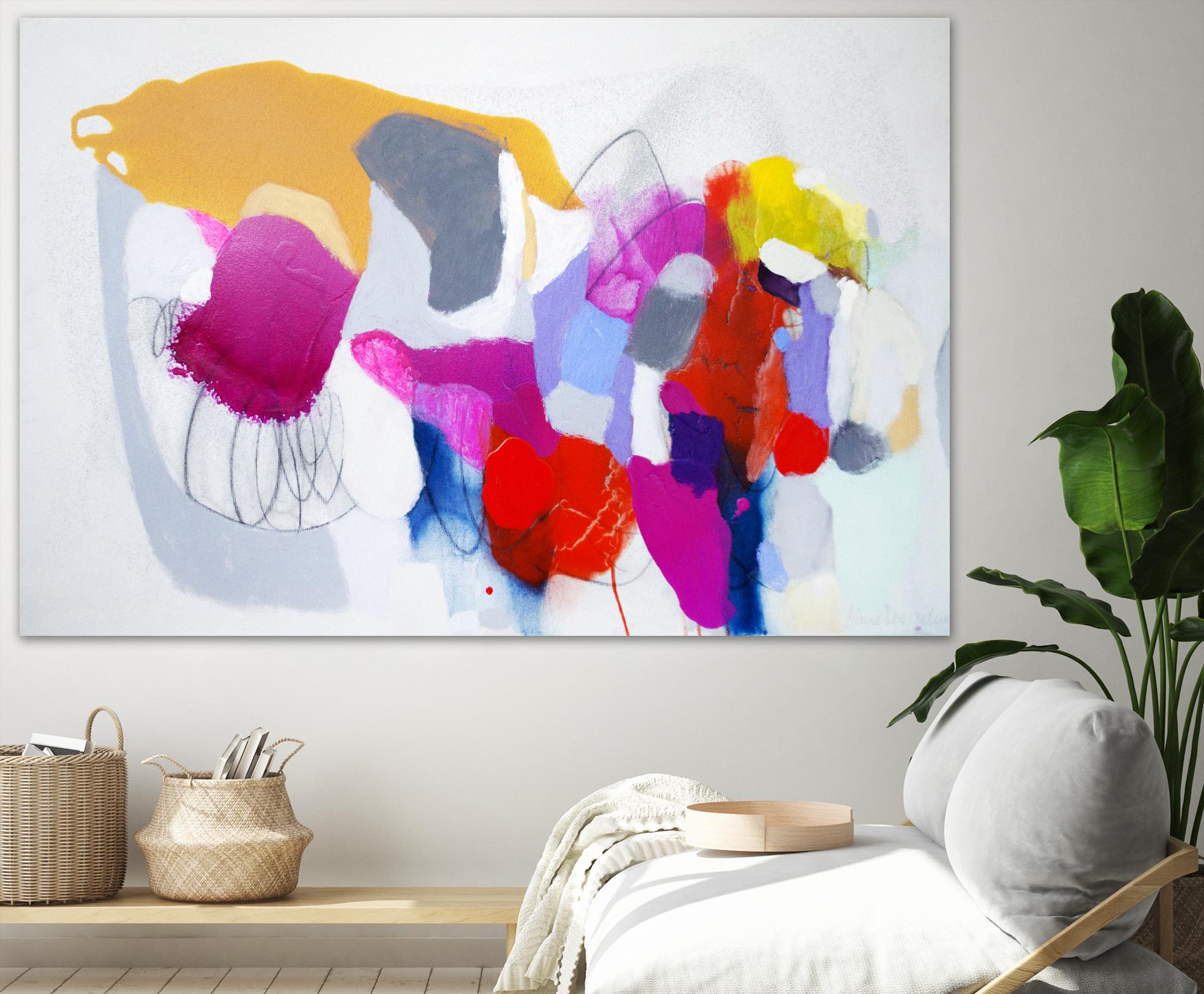 Summer ahead by Claire Desjardins on GIANT ART - pink abstract