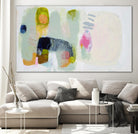 A dog names soup face by Claire Desjardins on GIANT ART - green abstract