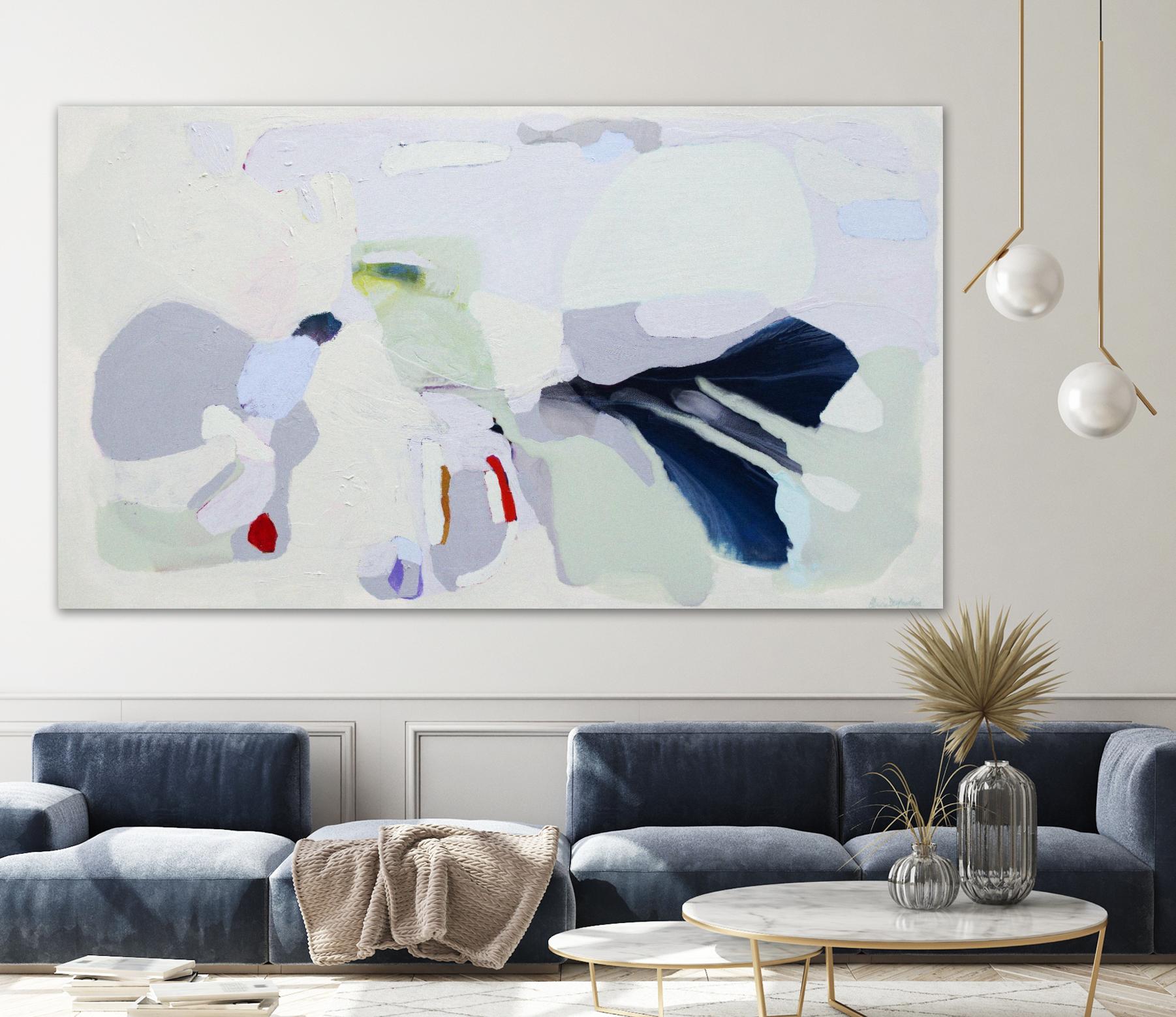 Breathe by Claire Desjardins on GIANT ART - blue abstract