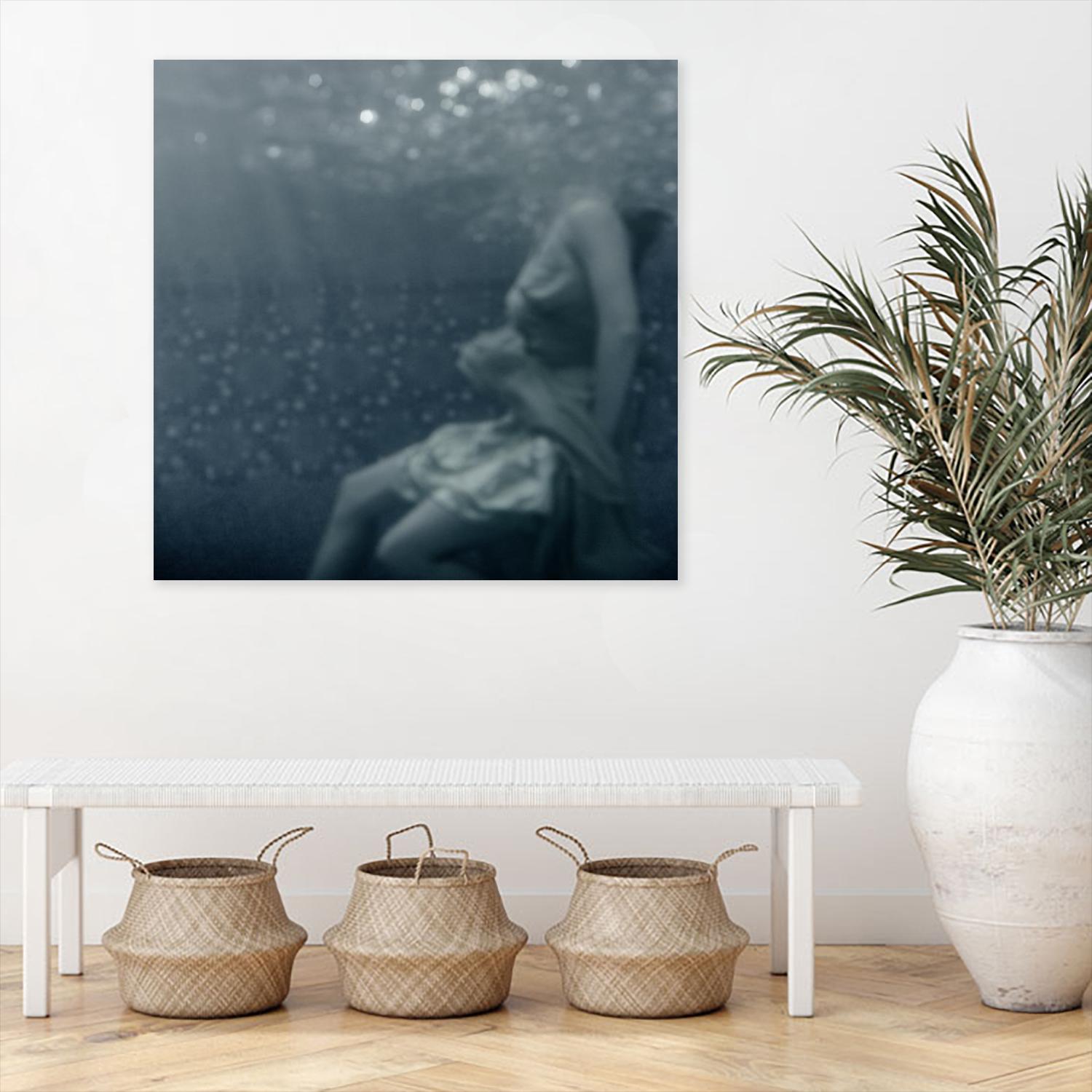 Romance 1 by Peter Morneau on GIANT ART - blue figurative ballerine