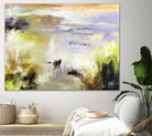 Ondée d'été by Kathleen Cloutier on GIANT ART - gold abstract paysage contemporain