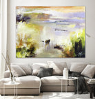 Ondée d'été by Kathleen Cloutier on GIANT ART - gold abstract paysage contemporain