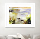 Ondée d'été by Kathleen Cloutier on GIANT ART - gold abstract paysage contemporain
