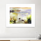 Ondée d'été by Kathleen Cloutier on GIANT ART - gold abstract paysage contemporain
