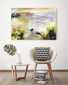 Ondée d'été by Kathleen Cloutier on GIANT ART - gold abstract paysage contemporain