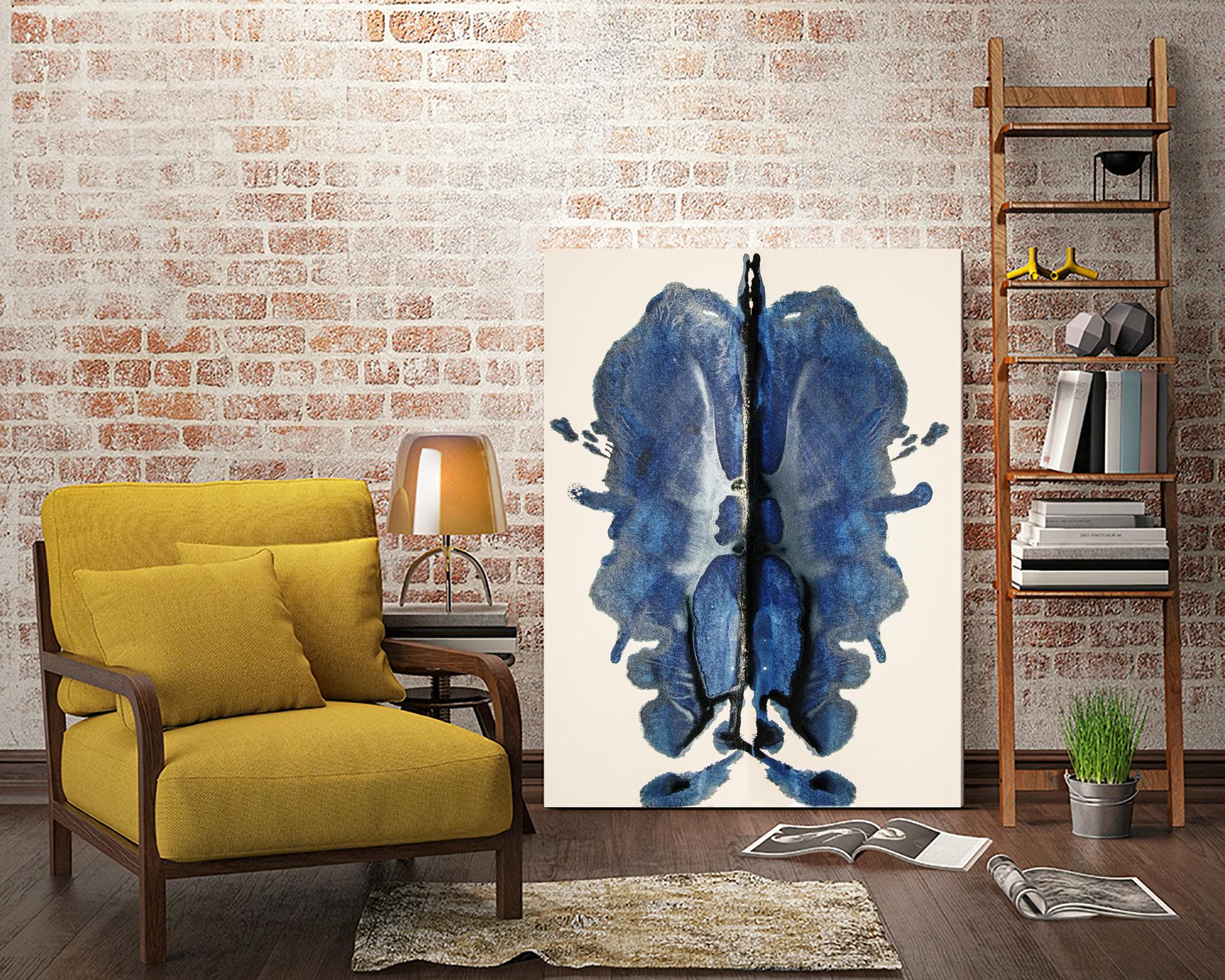 Blue Ink Laos by Daniel Stanford on GIANT ART - blue artistes du québec quebec artists