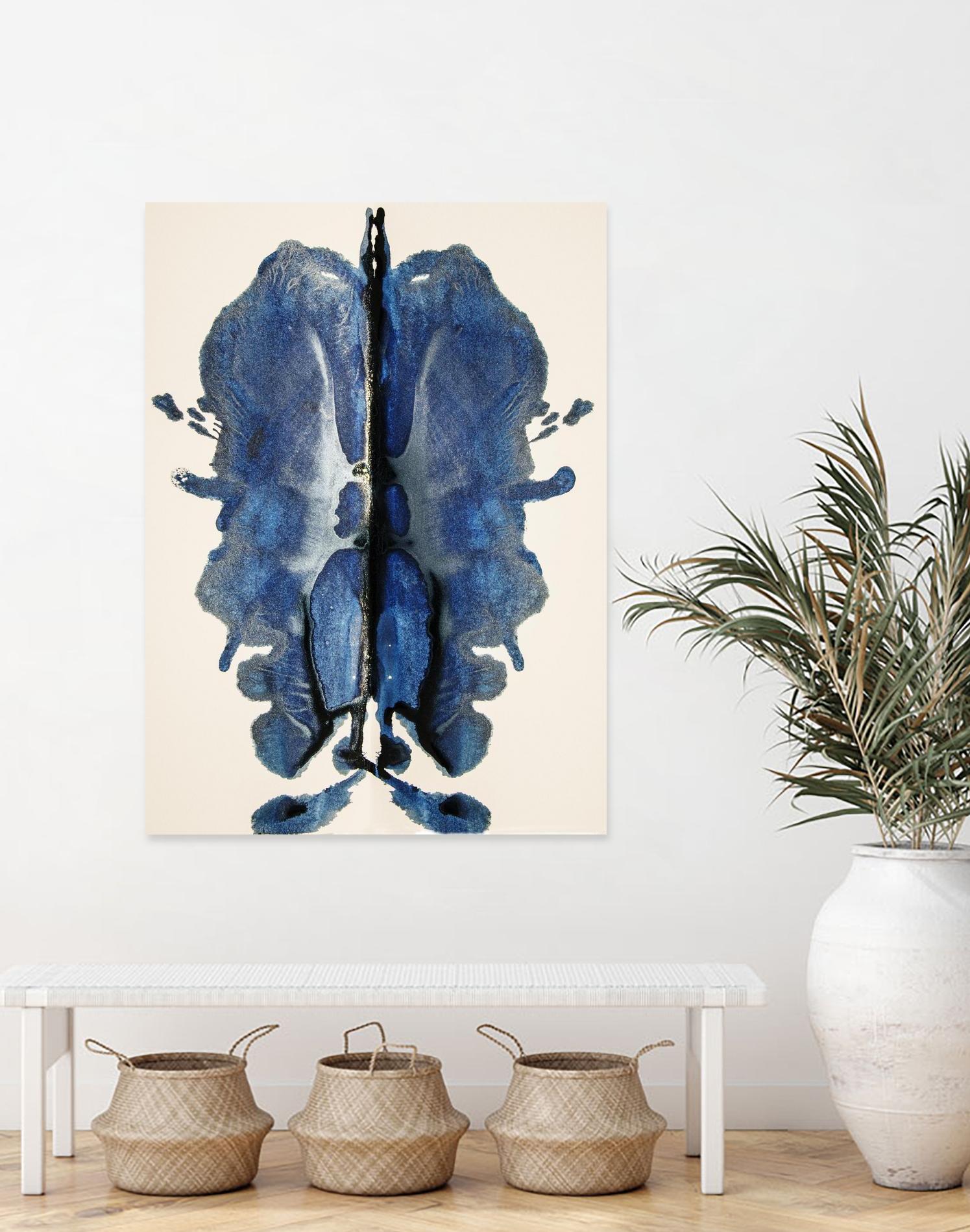 Blue Ink Laos by Daniel Stanford on GIANT ART - blue artistes du québec quebec artists