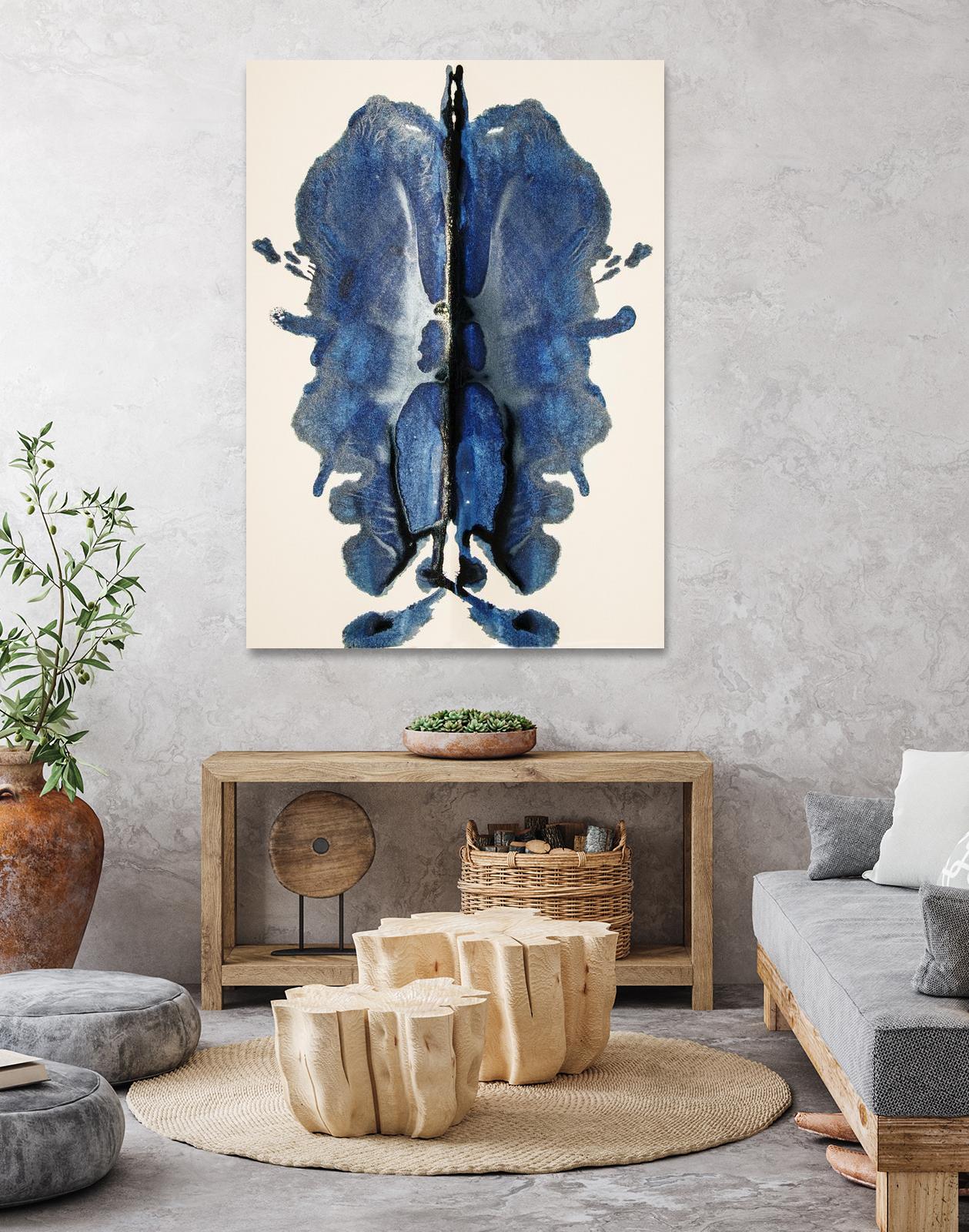 Blue Ink Laos by Daniel Stanford on GIANT ART - blue artistes du québec quebec artists