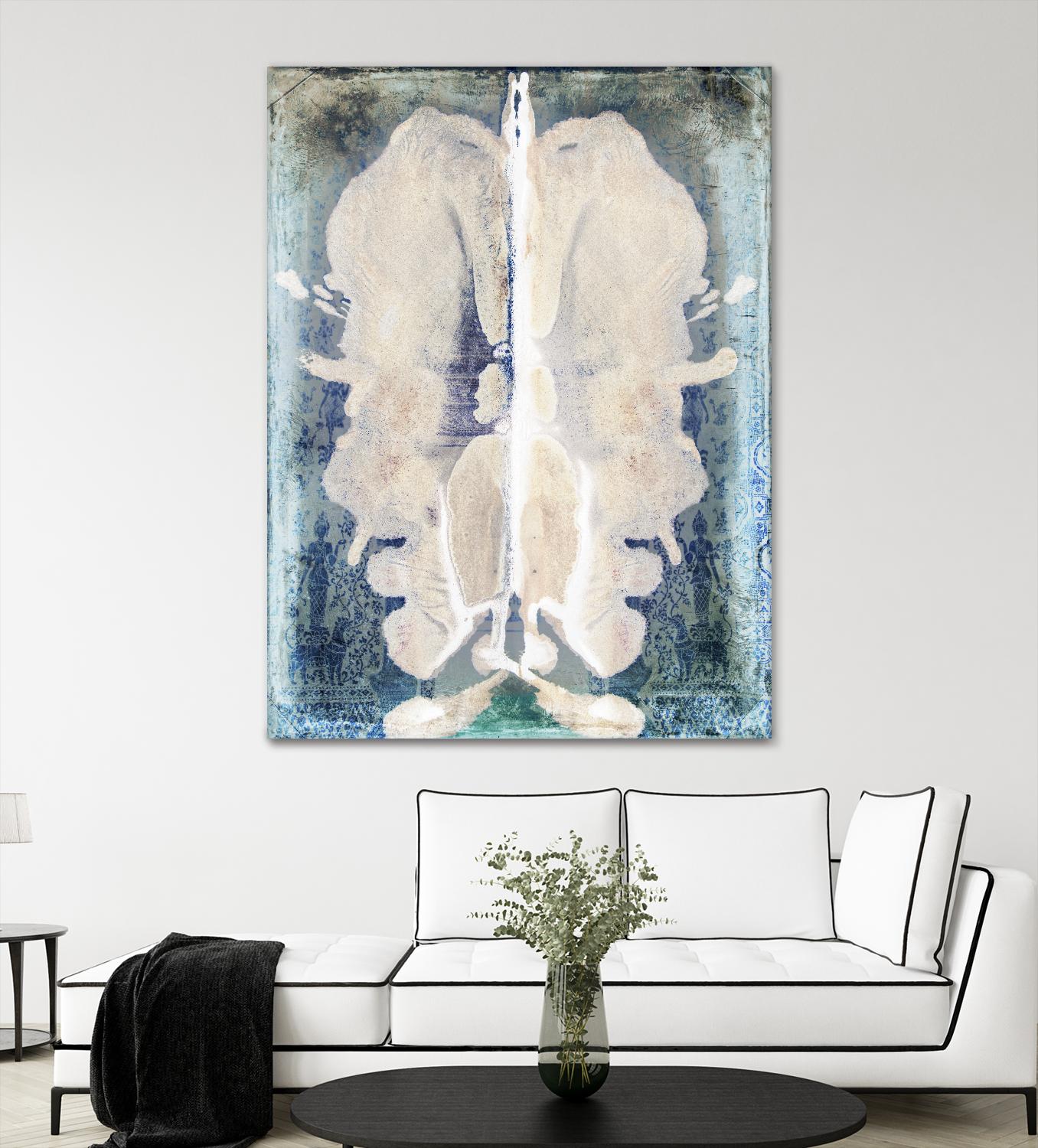 White Ink Laos by Daniel Stanford on GIANT ART - white abstract