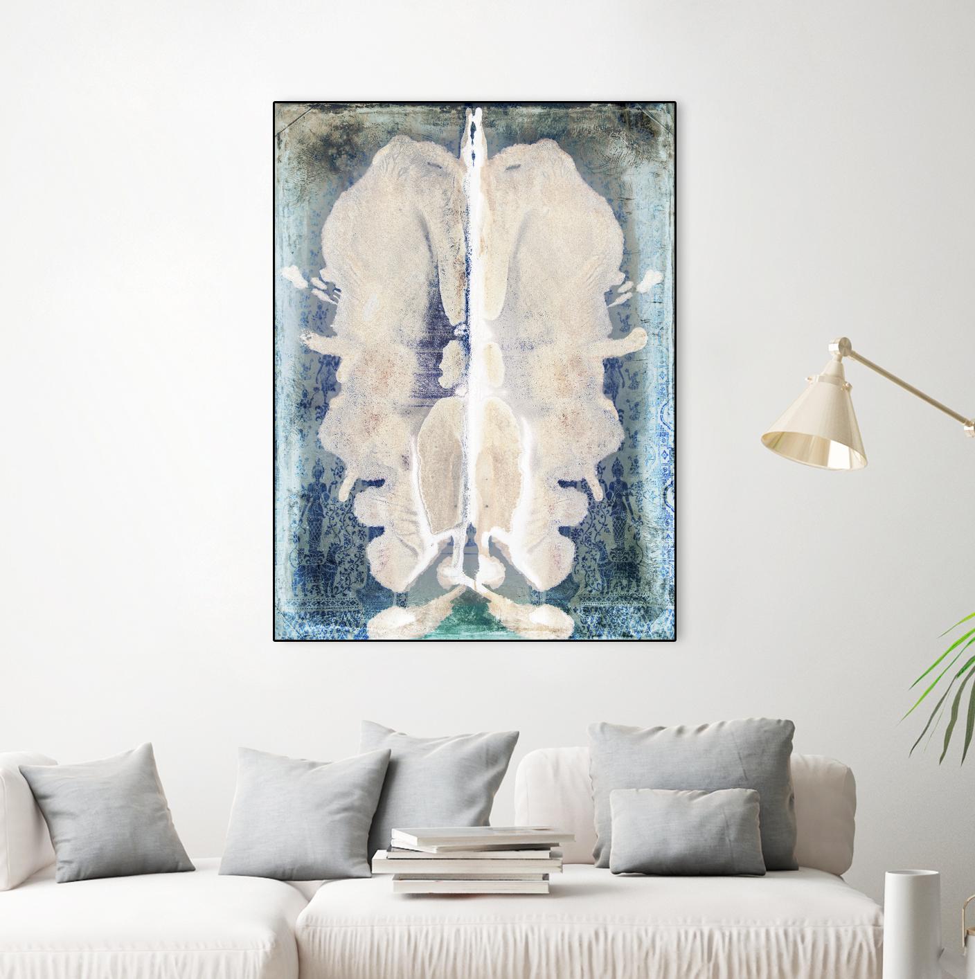 White Ink Laos by Daniel Stanford on GIANT ART - white abstract