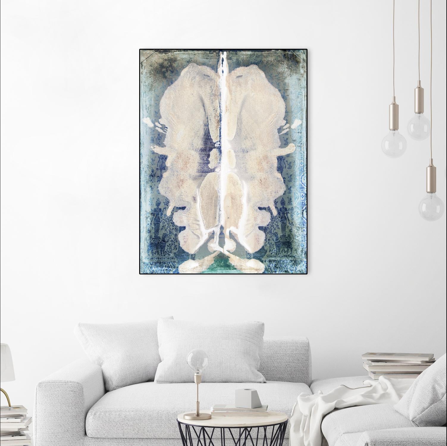 White Ink Laos by Daniel Stanford on GIANT ART - white abstract