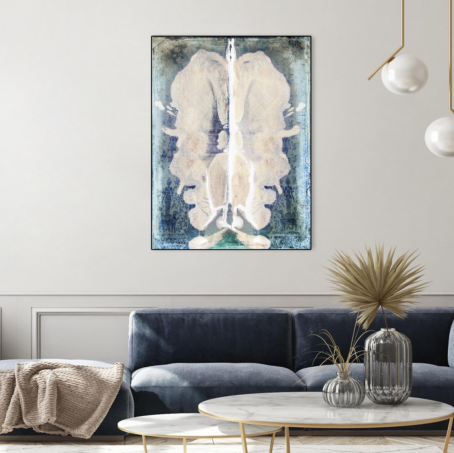 White Ink Laos by Daniel Stanford on GIANT ART - white abstract