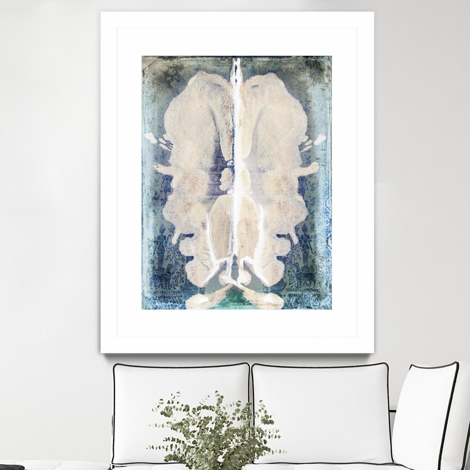 White Ink Laos by Daniel Stanford on GIANT ART - white abstract cerveau