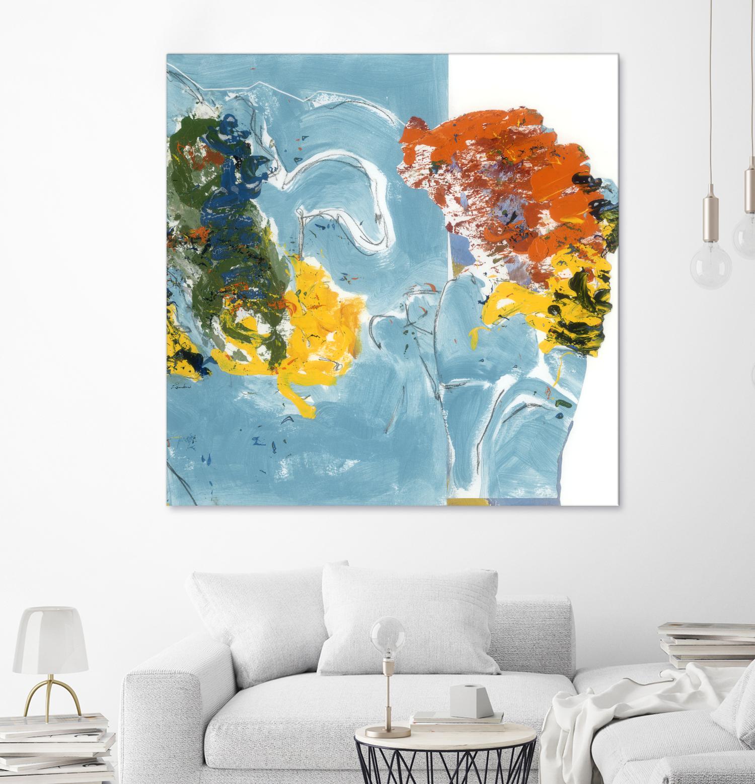 Flower Flow by Diane Lambin on GIANT ART - white abstract