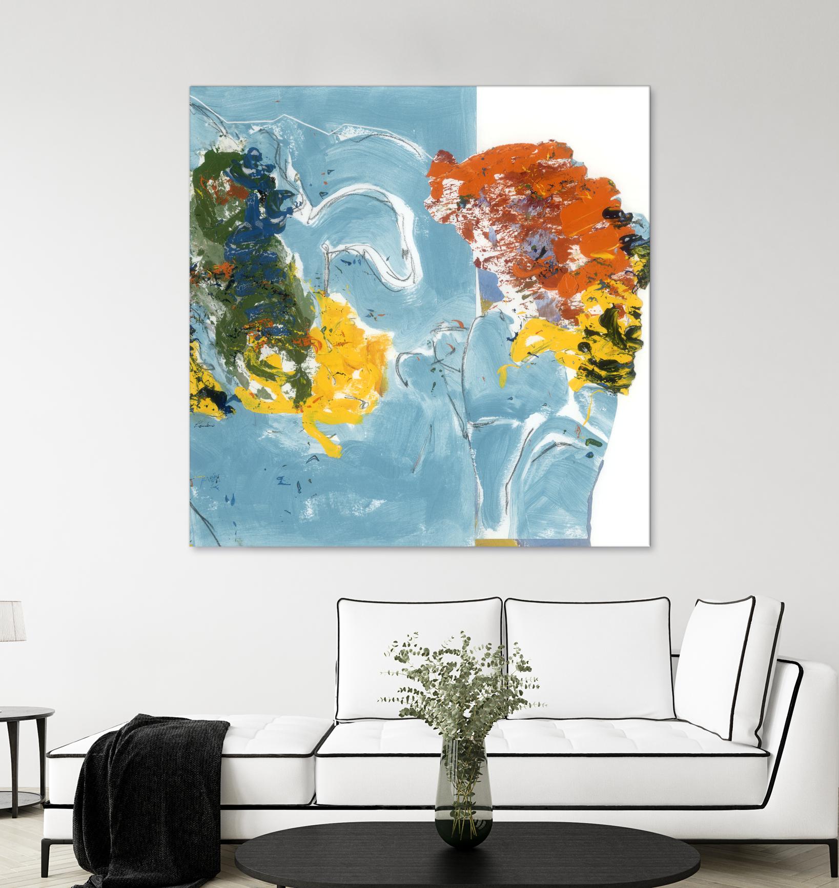 Flower Flow by Diane Lambin on GIANT ART - white abstract