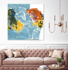 Flower Flow by Diane Lambin on GIANT ART - white abstract