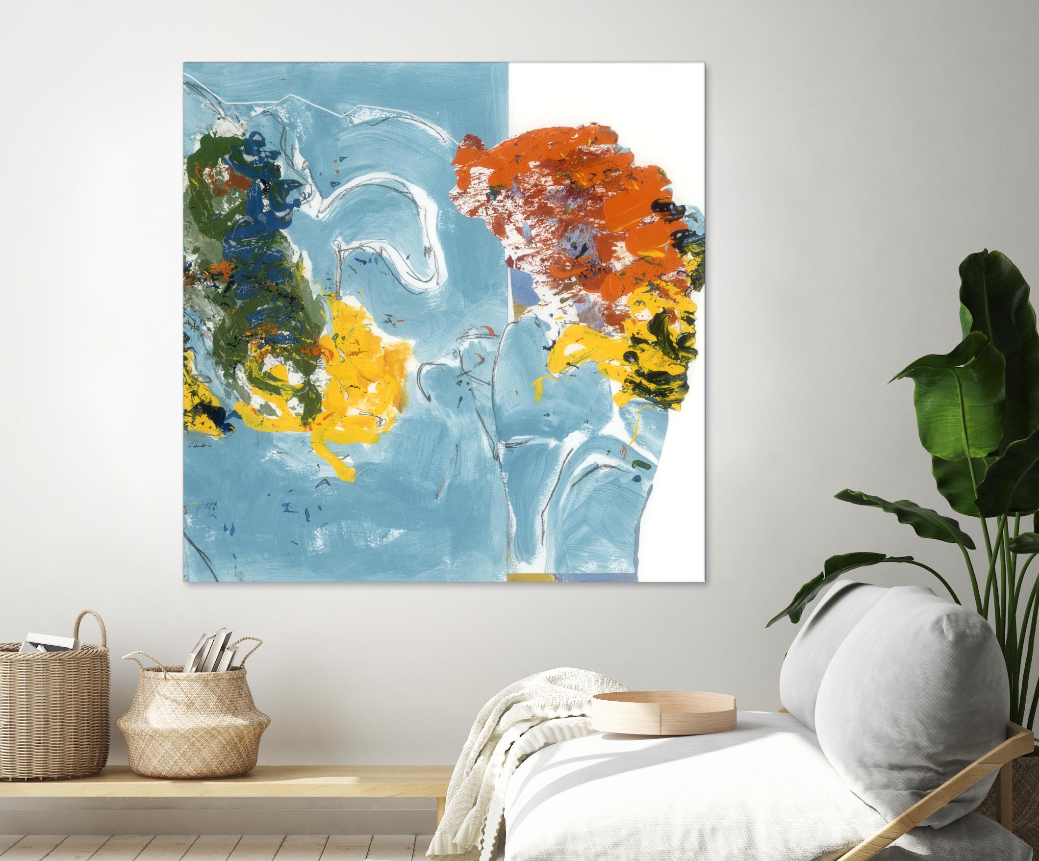 Flower Flow by Diane Lambin on GIANT ART - white abstract