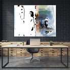 Caballeros Collage by Diane Lambin on GIANT ART - blue abstract