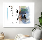 Caballeros Collage by Diane Lambin on GIANT ART - blue abstract