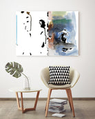 Caballeros Collage by Diane Lambin on GIANT ART - blue abstract