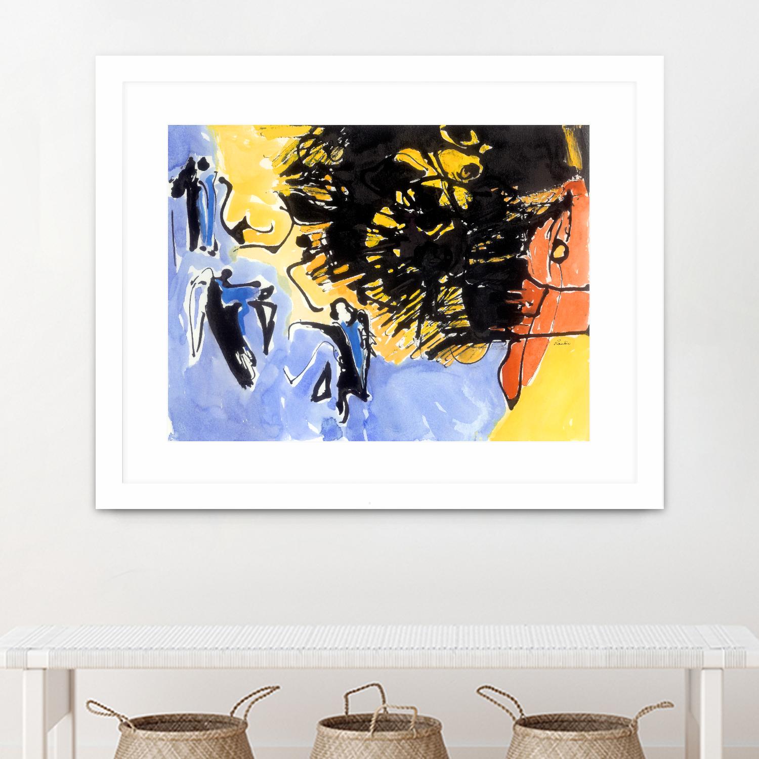 Sunbird by Diane Lambin on GIANT ART - blue abstract