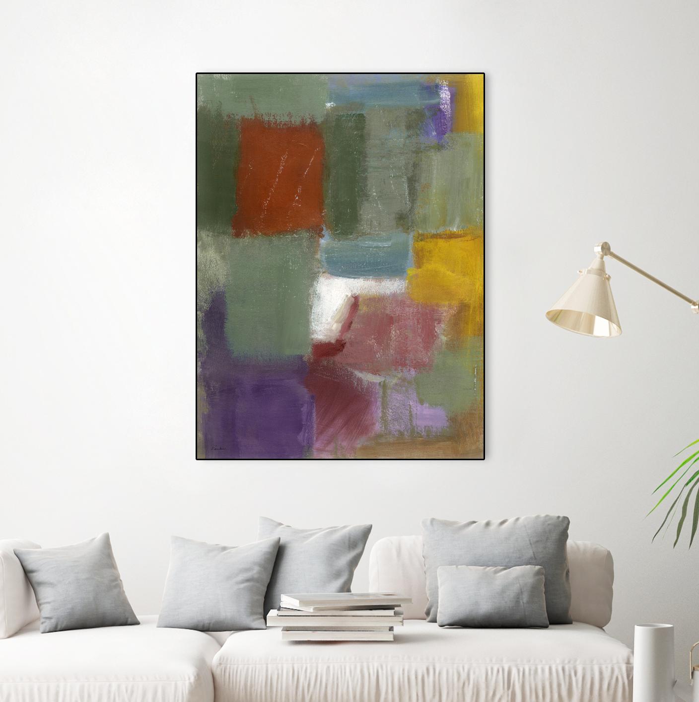 Soft Squares by Diane Lambin on GIANT ART - purple abstract