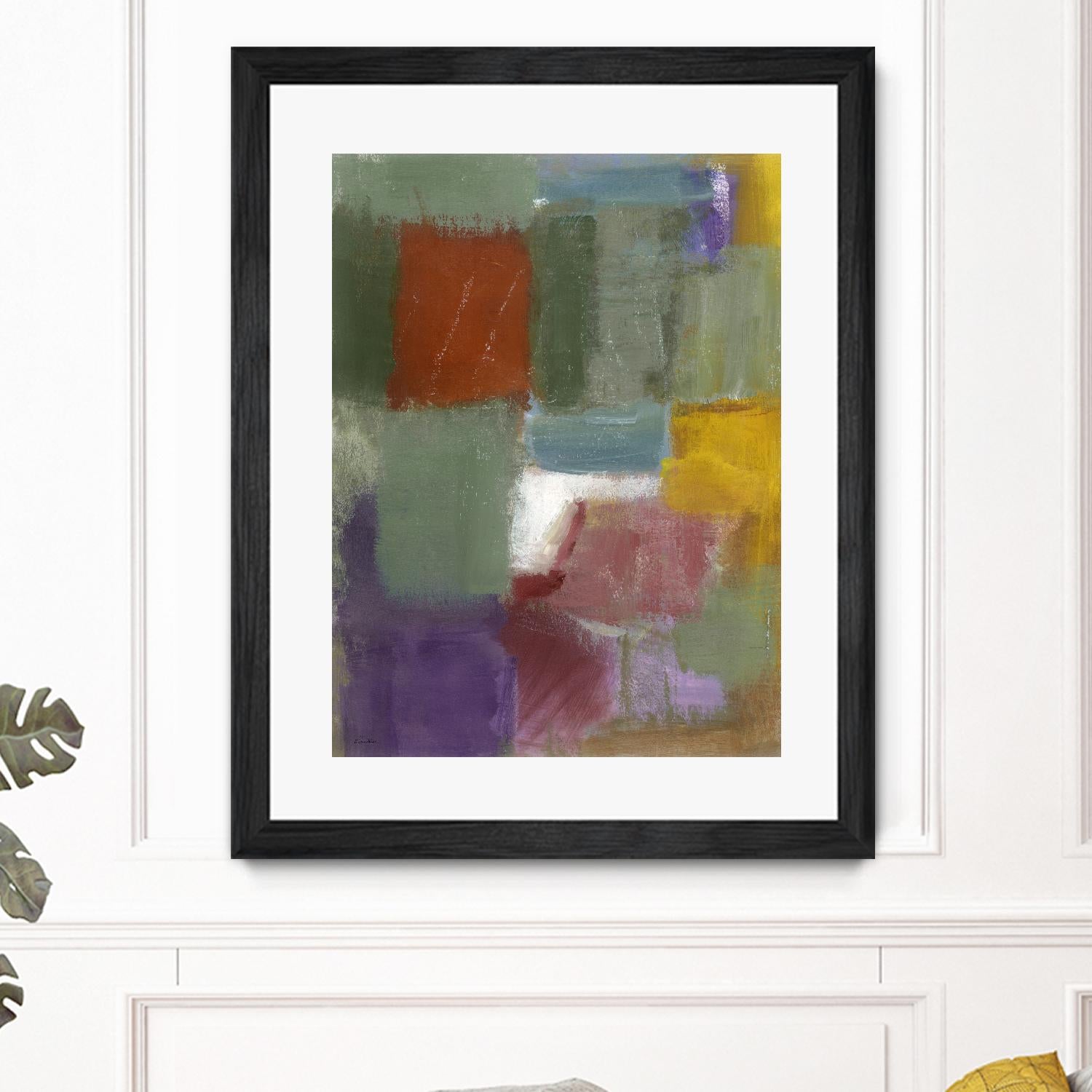 Soft Squares by Diane Lambin on GIANT ART - green abstract