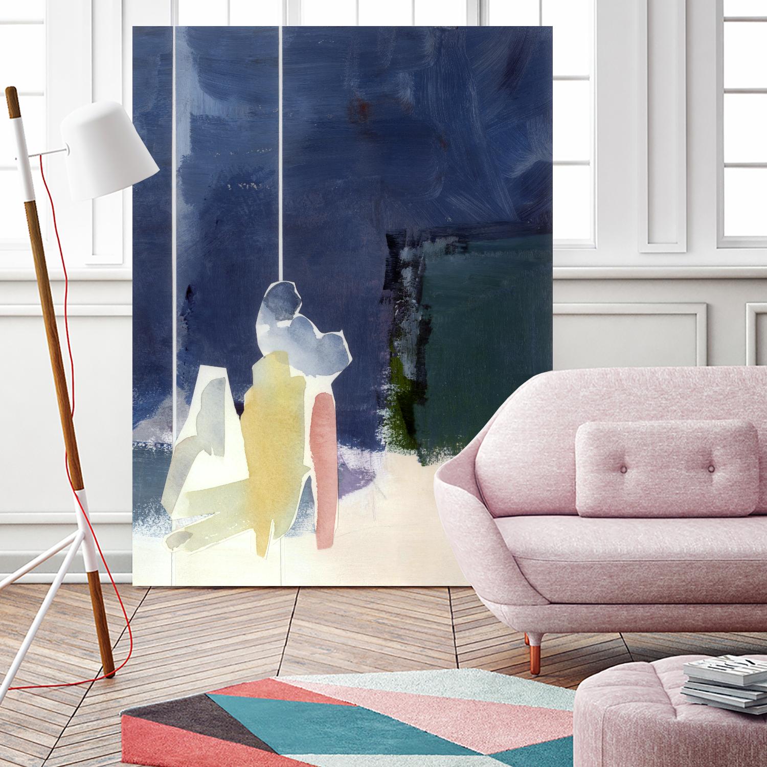 Mystic Rider by Diane Lambin on GIANT ART - white abstract