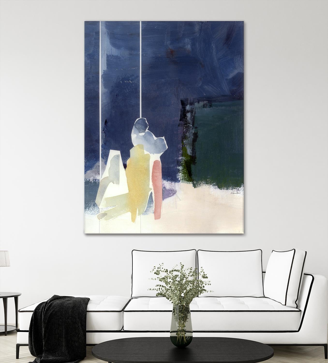 Mystic Rider by Diane Lambin on GIANT ART - white abstract