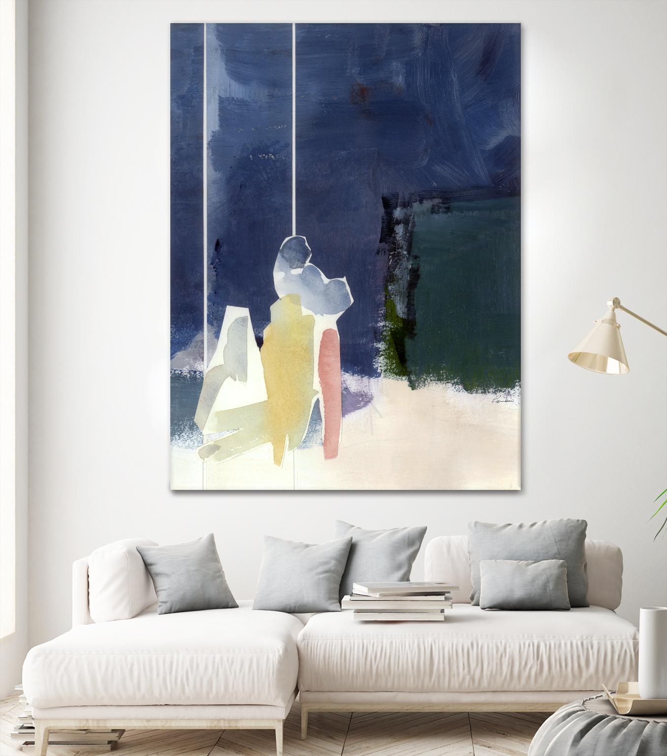Mystic Rider by Diane Lambin on GIANT ART - white abstract