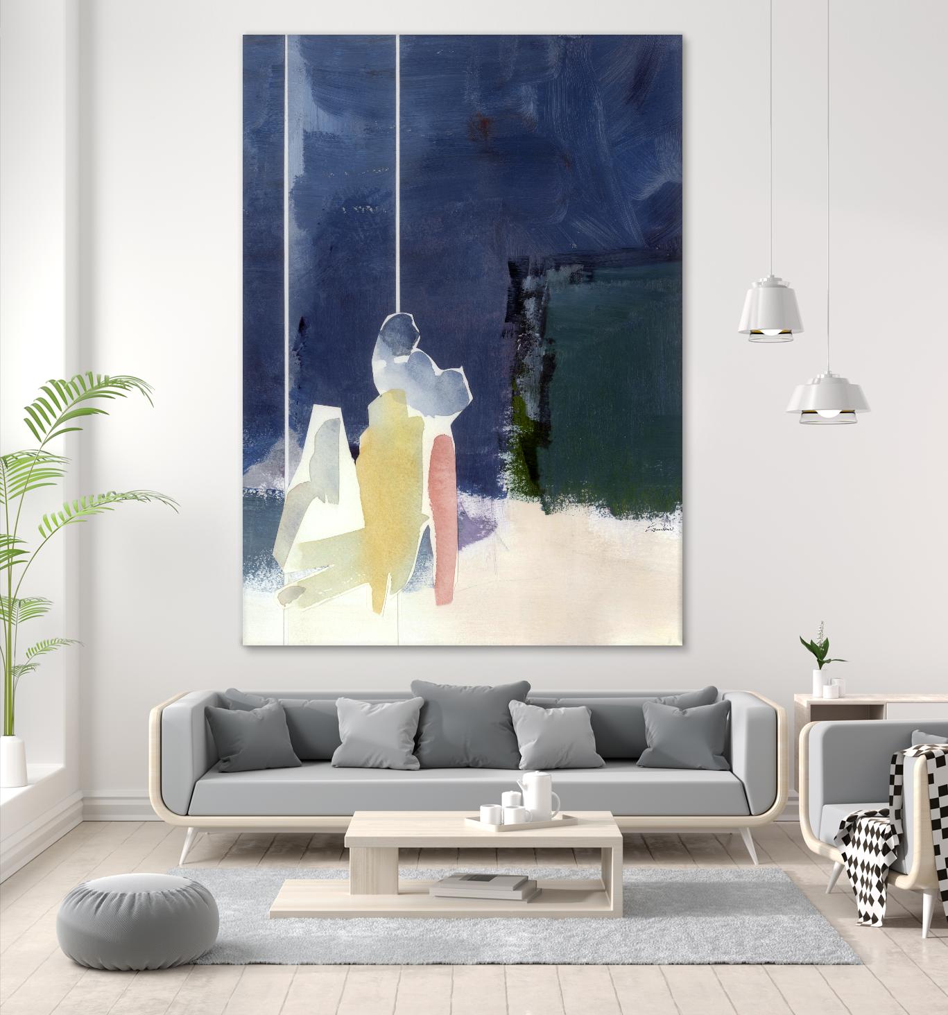 Mystic Rider by Diane Lambin on GIANT ART - white abstract